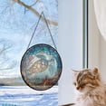 thumbnail image 5 of Sea Turtle Decor Suncatcher Stained Glass Window Hanging - Handmade Suncatchers for Windows with Hooks - Sea Art Glass Sun Catcher Indoor Outdoor Garden Mothers Day Birthday Gifts, 5 of 6