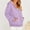 Purple, variant on Women's Oversized Zip Up Hoodies Fleece Jacket Casual 2024 Fall Winter Sweatshirts Drawstring Y2K Hoodies Teen Girls Dark Purple 2XL