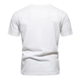 thumbnail image 4 of Nrmvnmi Men's Short Sleeve V Neck Shirts Stretch Ribbed T-Shirts Fashion Casual Basic Tops Independence Day, 4 of 7