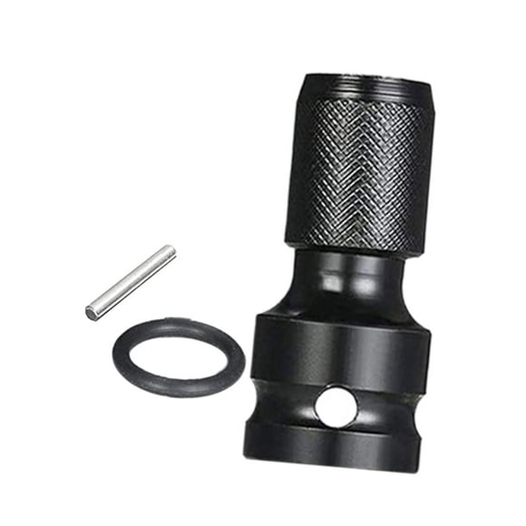 Adaptador de llave eléctrica, convertidor, accesorios compactos, adaptador de mandril para garaje Negro 50x23x23mm