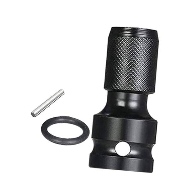 Adaptador de llave eléctrica, convertidor, accesorios compactos, adaptador de mandril para garaje Negro 50x23x23mm