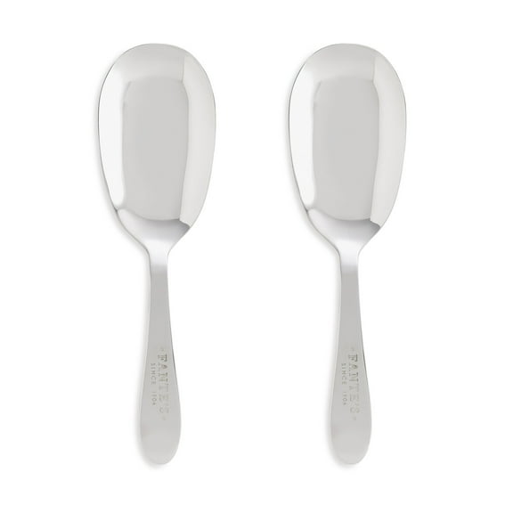 Fantes Pasta Serving Spoon, Stainless Steel, Set of 2, The Italian Market Original since 1906