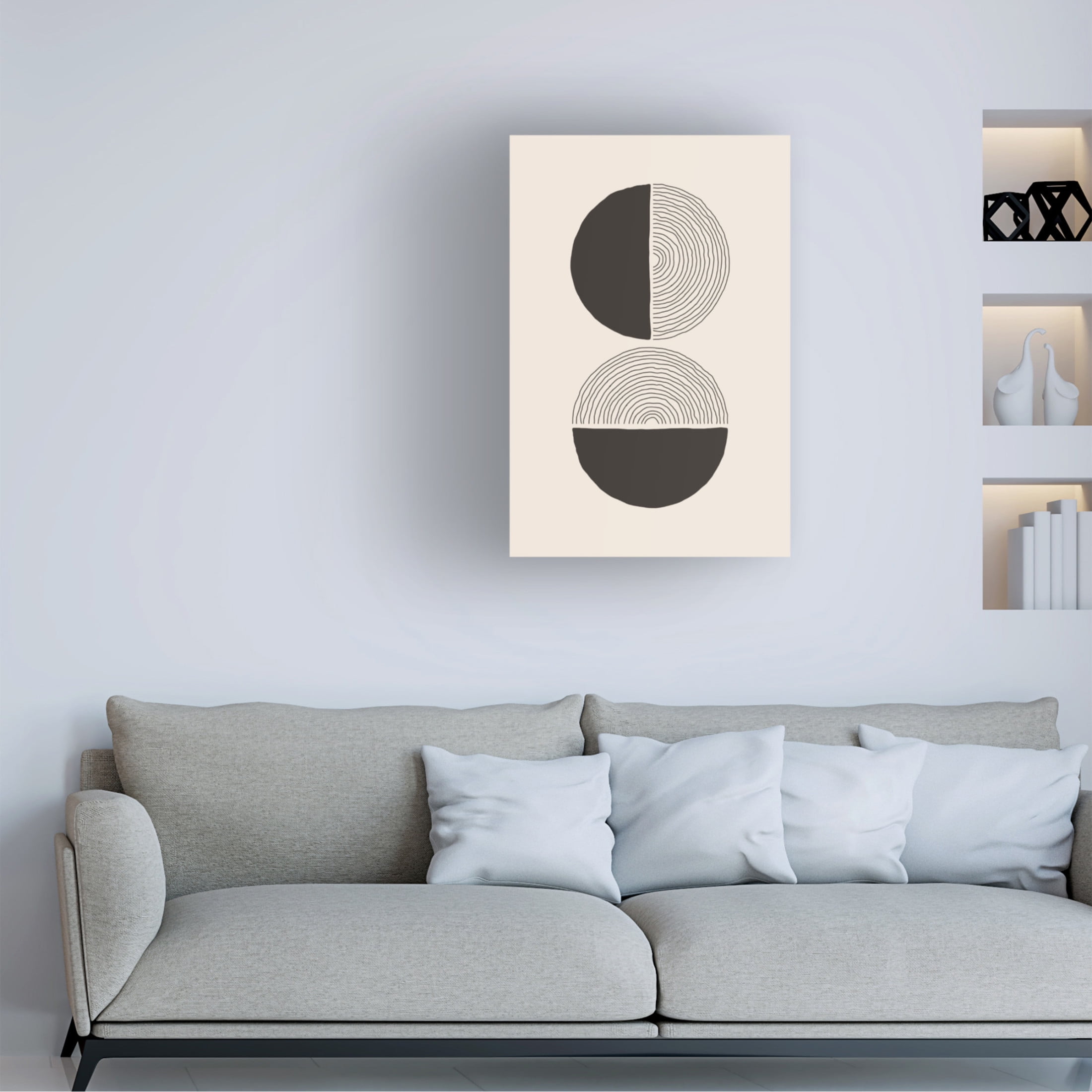 Trademark Fine Art jay stanley  Boho Sun Series 1 Canvas Wall Art