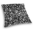 thumbnail image 3 of Cherry Blossoms Velvet Plush Throw Pillow Cushion Case Cover - 20" x 20" - Invisible Zipper Home Decor Floral for Couch Sofa No Pillow Insert, 3 of 5