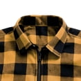 thumbnail image 5 of Plaid Shacket for Men Ghalytn Check Zip Shirt Jacket - Casual Outerwear with Pockets, 5 of 6
