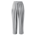 thumbnail image 3 of Women's Solid Color Daily Commuting Fashion Casual Radish Pants, 3 of 4
