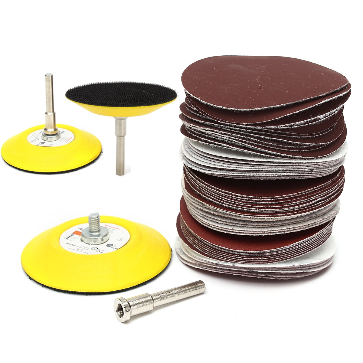 2 inch Sanding Discs Pad Kit for Drill Grinder Rotary Tools with Backer