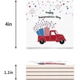 thumbnail image 3 of FMSHPON Independence Day American Flag Retro Truck Set of 8 Coaster for Drinks, Absorbent Ceramic Stone Coasters Cup Mat with Cork Base for Home Kitchen Room Coffee Table Bar Decor, 3 of 4