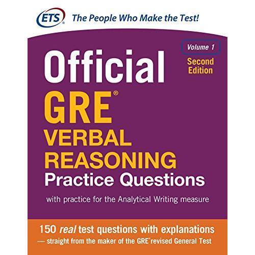 Official GRE Verbal Reasoning Practice Questions, Second Edition