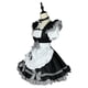 thumbnail image 3 of Disfraz de sirvienta con delantal, disfraz de Anime, disfraz de Halloween de maquillaje, lazo, vestidos de sirvienta, camarera, Cosplay, chica XXL Hugo disfraz de sirvienta, 3 of 8