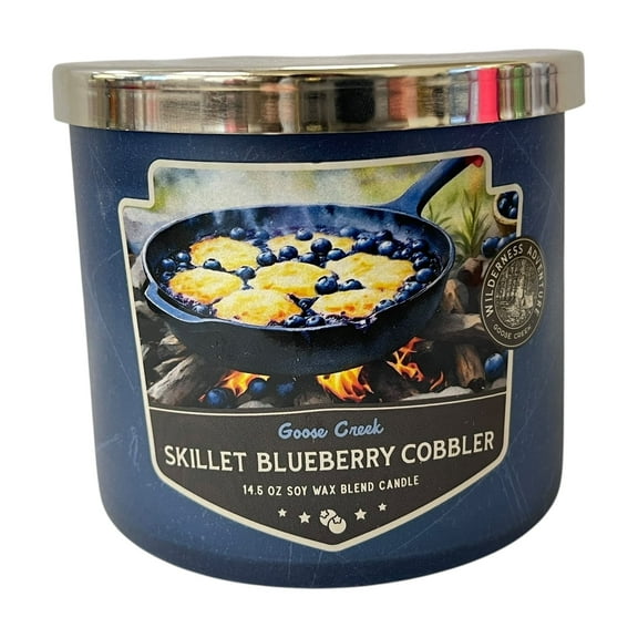 Goose Creek Skillet Blueberry Cobbler 3 Wick Candle 14.5 oz