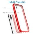 thumbnail image 3 of JETech Case for iPhone Xs and iPhone X, Shock-Absorption Bumper Cover (Red), 3 of 6