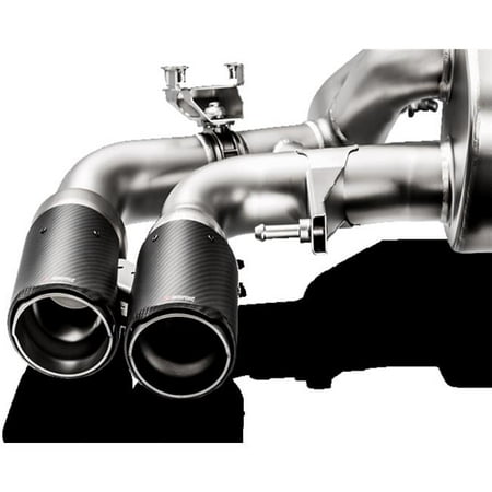 Akrapovic TP-CT-47-RS Carbon Evolution Tail Pipe Set with Red & White Logo for 2018Plus BMW M5 F90