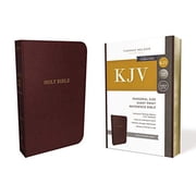 KJV, Reference Bible, Personal Size Giant Print, Bonded Leather, Burgundy, Red Letter Edition (Large Print) (Hardcover)