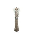 thumbnail image 2 of Northlight LED Lighted Tall Angel with Heart Christmas Figure - 24" - Brown and White, 2 of 2