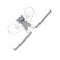 thumbnail image 3 of Storage Hook Rack Multipurpose Strong Bearing Capacity Waterproof Punch Free Towel Rack Holder for Home Grey, 3 of 6