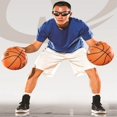 thumbnail image 3 of Gafas de baloncesto Gafas deportivas para regatear Gafas deportivas negras Especificaciones para regatear Ayuda para el entrenamiento de baloncesto para adolescentes Regalos para niños, 3 of 5