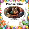 thumbnail image 3 of Decorative Area Rug Custom Easter Bunny Round Rug Personalized 3D Effect Easter Day Carpet Non Washable Bunny Area Rug for Living Room Bedroom Birthday Indoor Home Decor Spring Day Rug,Area Rug,Floor, 3 of 7