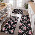thumbnail image 2 of Pioneer Flower Floral Print Pattern Kitchen Rugs Sets Of 3,Kitchen Runner Rugs Non Skid Washable,Decorative Kitchen Floor Mats for Kitchen,Sink,Laundry,17X30 Inch + 17X47 Inch + 17X59 Inch, 2 of 6