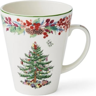 White 18 oz Tall Lidded Ceramic Latte Mug - Caribou Coffee