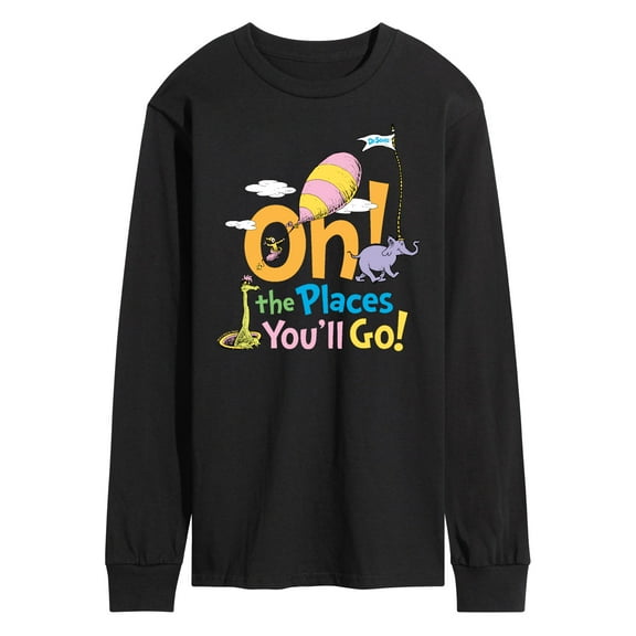 Dr. Seuss - Oh! The Places You'll Go - Men's Long Sleeve T-Shirt