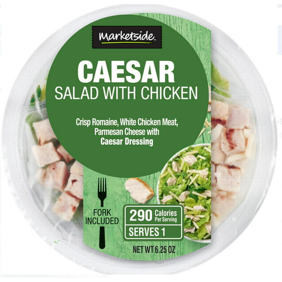Marketside Caesar Salad with Chicken, 6.25 oz Bowl, Fresh