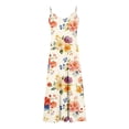 thumbnail image 4 of Mifsaly Womens Boho Maxi Dresses V Neck Sleeveless Flowy Summer Sundresses Tie Dye Print Lightweight Beach Vacation Dress XXXXXL, 4 of 5