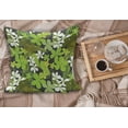 thumbnail image 2 of Sage Fluffy Throw Pillow Cushion Cover, Fresh Nature Theme Wildflowers Leaves Bloom Foliage Nostalgia Vintage Abstract, Decorative Square Pillow Case, 18" x 18", Green Black White, by Ambesonne, 2 of 5