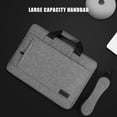 thumbnail image 5 of Laptop bag Sleeve Case Shoulder handBag for M1 M2 14 15 15.6 17 inch Macbook Air Pro 13.3  Asus Dell Notebook Briefcases (MODEL 3-DEEP GREY,17.3inch), 5 of 6