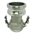 thumbnail image 2 of Gloxco Stainless Steel Type DA and Groove Hose Fitting, Reducer, 2" Female Camlock x 3" Male Camlock (CAM-2030-DA-SS), 2 of 4