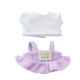 thumbnail image 1 of Ropa Para Muñecas Accesorios (Sin Muñeca) Conjunto De Traje De Falda De Camisa Kawaii 2 Piezas Para Traje De Muñeca De 15 Cm Y 17 Cm Conjunto De Ropa De Muñeca De Vestir Elegante Reemplazo Púrpura, 1 of 1