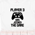 thumbnail image 4 of Inktastic Player 3 Has Joined the Game Girls Toddler Dress, 4 of 5