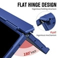 thumbnail image 3 of ELEHOLD Rugged Case for Samsung Galaxy Z Fold 7 Built-in Front Screen Protector ,Luxury Shockproof PC Pen Holder Kickstand Hinge Protection Case Cover with Stylus, Blue, 3 of 7