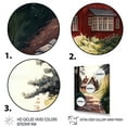 thumbnail image 3 of Designart Charming Red Cottage I Canvas Wall Art, 3 of 5