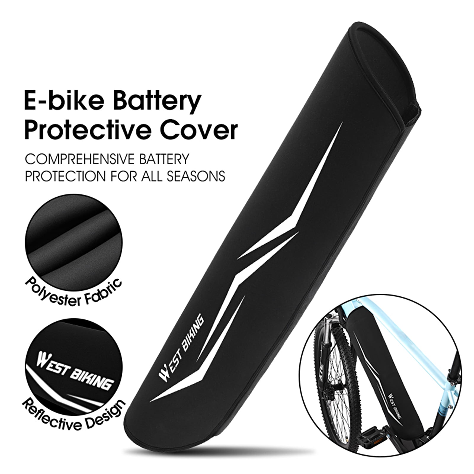 Mightlink WEST BIKING Ebike Battery Cover Reflective Design AntiUV