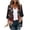 Black-A, variant on Womens Floral Print Cardigan Plus Size 3/4 Sleeve Open Front Outwear Chiffon Lightweight Casual Loose Jackets (S, Purple)