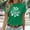 Green, variant on Shamrock Print T-Shirt Crew Neck Boys Graphic T-Shirt Green New Years Shirts for Girlfriend Summer Clothes (Green,XXL)
