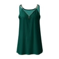 thumbnail image 6 of Tank Top For Womens Zipper-Up Tops V Neck Cami Slim Fit Vest Plain Sleeveless Shirts Fashion Sexy Blouses Summer Clothing, 6 of 6