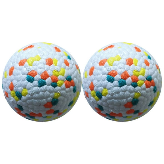 MLINS 2 Pcs Dog Toys Puppy Dog Toy Ball Pet Interactive Toys 6.4x6.4cm