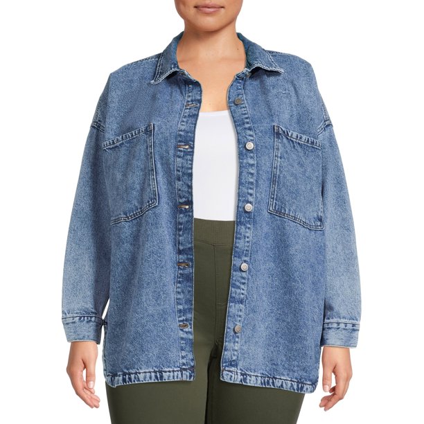Celebrity Pink Juniors' Plus Size Shacket