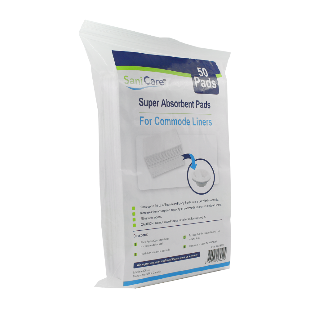 Pack of 50 Medical Grade SaniCare Super Absorbent Pads For Standard