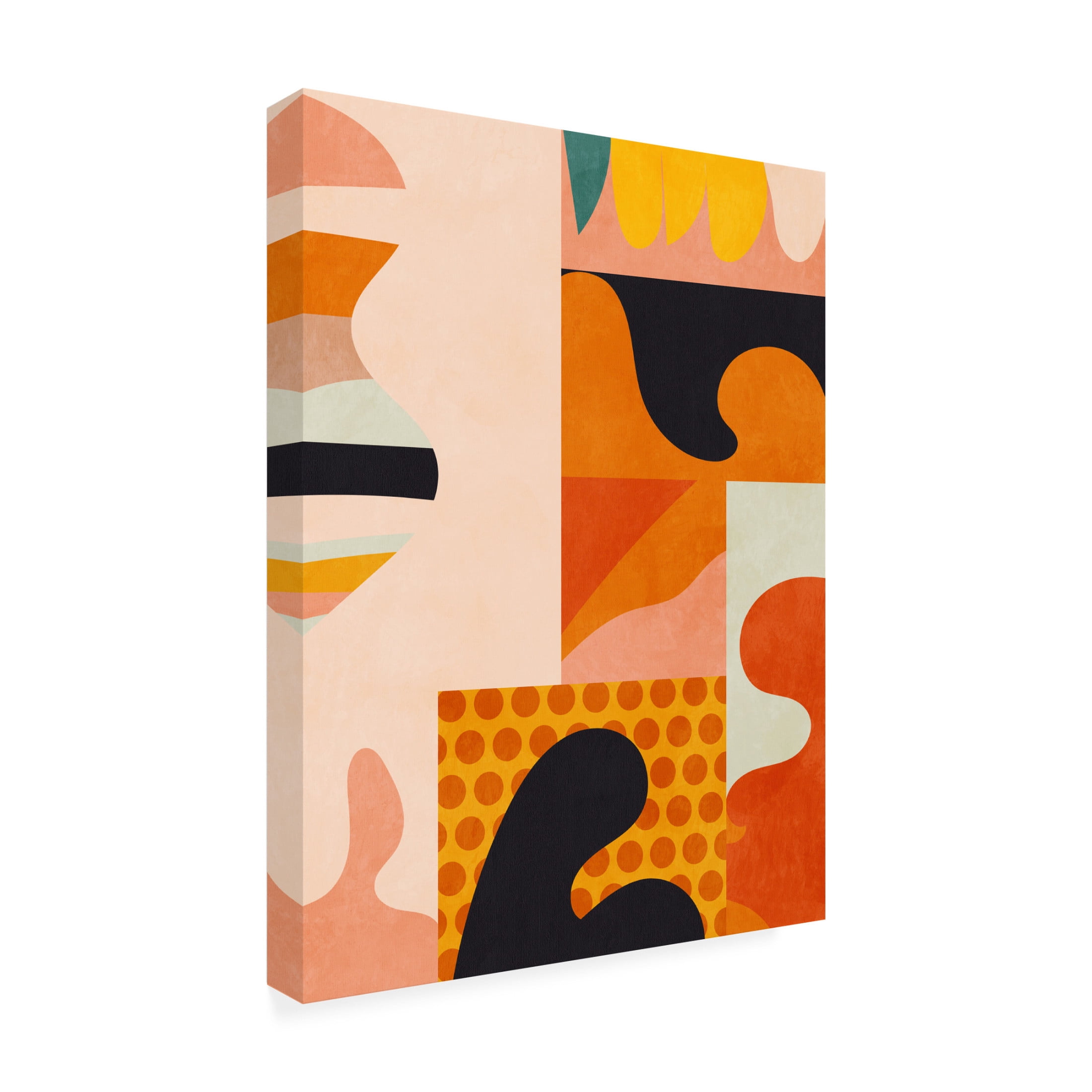 Trademark Fine Art Aleksandrova Karina Rut Bre Playing Around Shapes 5 Canvas Wall Art