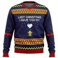 thumbnail image 1 of Majoras Mask Seamless Pattern Legend Of Zelda Ugly Christmas Sweater Gift Santa Claus Pullover Men 3, 1 of 2