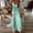 Mint Green, variant on HAOTAGS Women Summer Dresses Sleeveless Cami Strap V Neck Pleated Pink Size 3XL