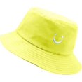 thumbnail image 2 of Sombrero de pescador SmileFace para hombre, verano, viaje, playa, sol, bordado, exterior, gorra para hombre y mujer, 2 of 5