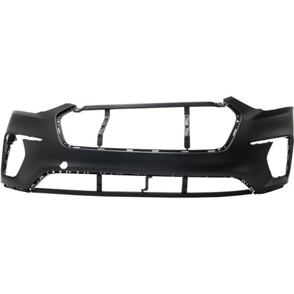 VMVJGLEK 1pc Front Upper Primed Bumper Cover Fascia Primed Without Fog Light Holes Without Parking Aid Sensor Holes Without Tow Hook Hole Without License Plate Cut-out for Hyundai