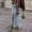 Blue, variant on Women's Long Denim Maxi Skirts High Waisted Hem Western Split Jean Skirt Streetwear Drawstring Skirt Stretchy Skirt Bathing Suit Skirt Bottoms for Women Pleated Skirts for Women plus Size Lace Skirt