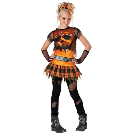 Tween Punk 'N Pumpkin Girl Costume by Incharacter Costumes LLC
