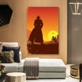 thumbnail image 2 of wall26 Canvas Wall Art West Cowboy Pictures Home Wall Decorations for Bedroom Living Room Paintings Canvas Prints Framed - 24x36 inches, 2 of 4