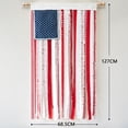 thumbnail image 3 of JJV 4th of July Decorations 27 x 50 In Rustic Rag Ribbon Flag Banner, Vintage Memorial Day Rag USA Flag Banner, Star Striped Patriotic Flag, Independence Day Decor for Home Mantel Party, No Pole, 3 of 9